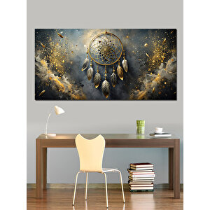 Kanvas Tablo Altın Rüya Düş Kapanı 50x100 cm