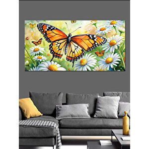 Kanvas Tablo Kanatlarını Açan Rüya Kelebeği 50x100 cm