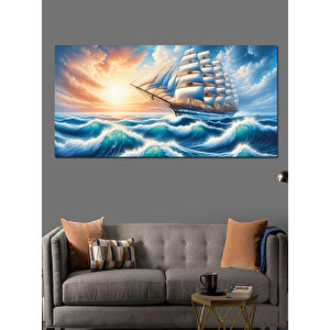 Kanvas Tablo Okyanusun Efendisi Yelkenli 50x100 cm