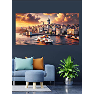 Kanvas Tablo Galata Kulesi Manzarası 70x140 cm
