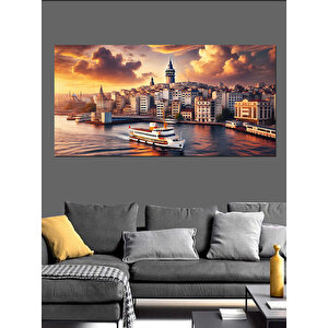 Kanvas Tablo Galata Kulesi Manzarası 50x100 cm