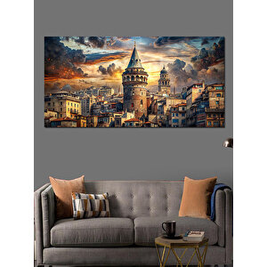 Kanvas Tablo Galata Kulesi Manzarası 70x140 cm