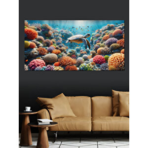 Kanvas Tablo Mercan Resifi Dünyası 50x100 cm