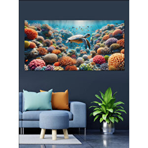 Kanvas Tablo Mercan Resifi Dünyası 50x100 cm