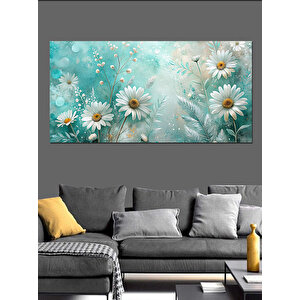 Kanvas Tablo Baharın Gelişi Papatyalar 50x100 cm
