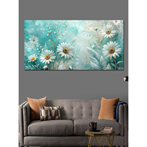 Kanvas Tablo Baharın Gelişi Papatyalar 70x140 cm