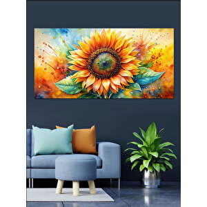Kanvas Tablo Büyük Güneş Çiçeği 70x140 cm