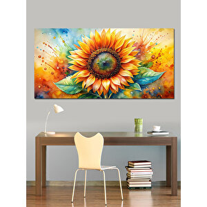 Kanvas Tablo Büyük Güneş Çiçeği 70x140 cm