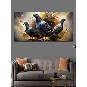 Kanvas Tablo Barışın Sembolü Güvercinler 50x100 cm
