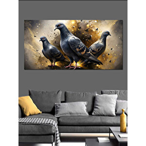 Kanvas Tablo Barışın Sembolü Güvercinler 50x100 cm