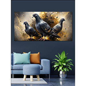 Kanvas Tablo Barışın Sembolü Güvercinler 50x100 cm