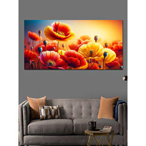 Kanvas Tablo Güneşin Altında Gelincikler 70x140 cm
