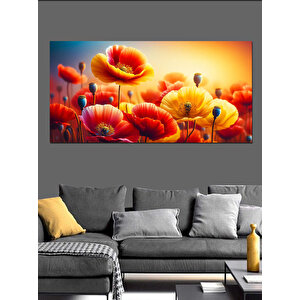 Kanvas Tablo Güneşin Altında Gelincikler 70x140 cm
