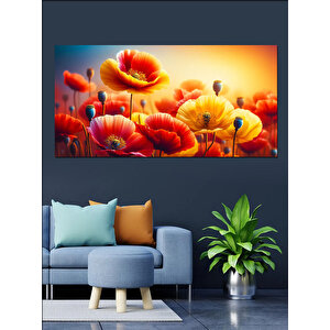 Kanvas Tablo Güneşin Altında Gelincikler 70x140 cm