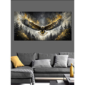 Kanvas Tablo Gökyüzünde Kartal Uçuşu 70x140 cm