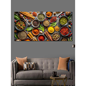 Kanvas Tablo Baharatların Renkli Dünyası 70x140 cm