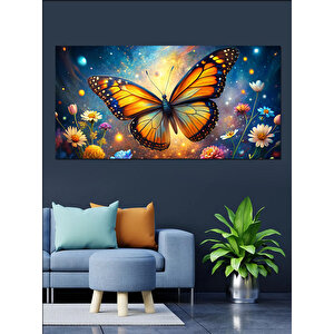 Kanvas Tablo Büyülü Kelebek Evreni 70x140 cm