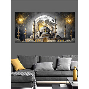 Kanvas Tablo Gece Işığında Camii 70x140 cm