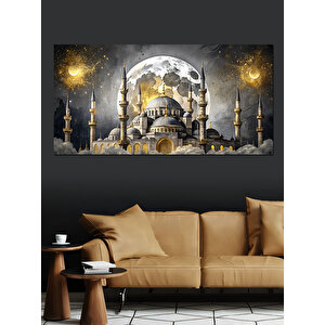 Kanvas Tablo Gece Işığında Camii 70x140 cm