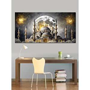 Kanvas Tablo Gece Işığında Camii