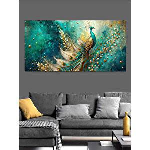 Kanvas Tablo Efsanevi Tavus Kuşu 50x100 cm