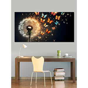 Kanvas Tablo Patlayan Işık Çiçeği 50x100 cm