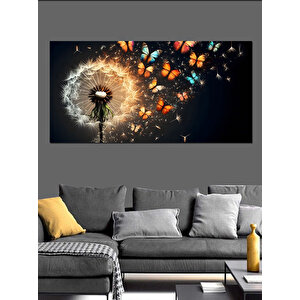 Kanvas Tablo Patlayan Işık Çiçeği 50x100 cm