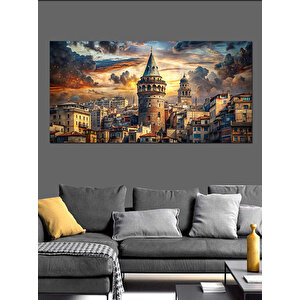 Kanvas Tablo Galata Kulesi Manzarası 50x100 cm