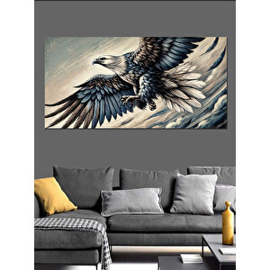 Kanvas Tablo Özgürlüğün Kanatları Kartal 70x140 cm