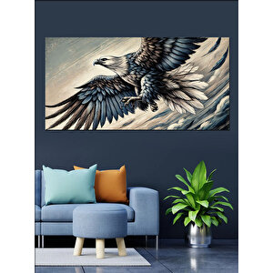 Kanvas Tablo Özgürlüğün Kanatları Kartal 70x140 cm