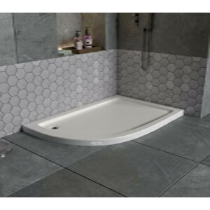 120x90x6 Asimetrik Sol Flat Duş Teknesi