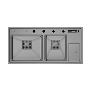 Lusso 1065 - Nano Mat Gri Mutfak Eviyesi