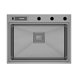 Lusso 6391 - Nano Mat Gri Mutfak Eviyesi