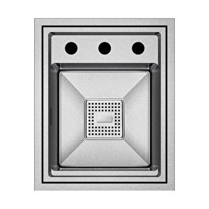 Lusso 6390 - Nano Mat Gri Mutfak Eviyesi
