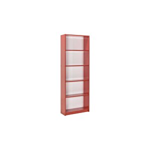 Max 5 Raflı Kitaplık-parlak Kırmızı 58x170x23 Cm (gxyxd)