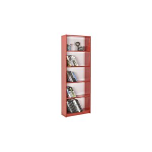 Max 5 Raflı Kitaplık-parlak Kırmızı 58x170x23 Cm (gxyxd)
