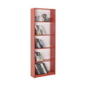Max 5 Raflı Kitaplık-parlak Kırmızı 58x170x23 Cm (gxyxd)