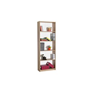 Max 5 Raflı Kitaplık - Açık Ceviz (tori) 58x170x23 Cm (gxyxd)