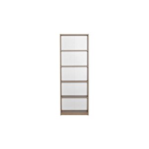 Max 5 Raflı Kitaplık - Açık Ceviz (tori) 58x170x23 Cm (gxyxd)