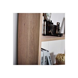 Max 5 Raflı Kitaplık - Açık Ceviz (tori) 58x170x23 Cm (gxyxd)
