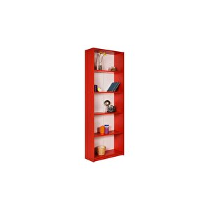 Adore Max 5 Raflı Kitaplık Ktp-150-kk-1 Kırmızı