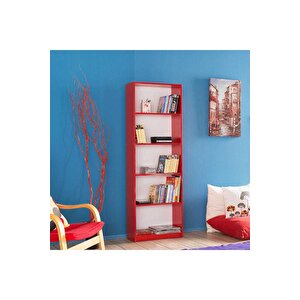 Adore Max 5 Raflı Kitaplık Ktp-150-kk-1 Kırmızı