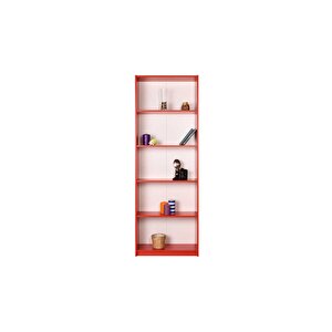 Adore Max 5 Raflı Kitaplık Ktp-150-kk-1 Kırmızı