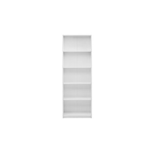 Max 5 Raflı Kitaplık - Mat Beyaz 58x170x23 Cm (gxyxd)