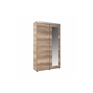 Antre Sürgülü Aynalı Portmanto - Açık Ceviz (tori) 120x212x40 Cm (gxyxd)