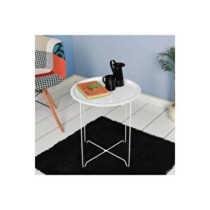 Adore Handy Mate Vergo Tepsi Ve Sehpa  Hnd-006-bb-1  Beyaz
