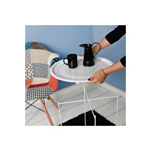 Adore Handy Mate Vergo Tepsi Ve Sehpa  Hnd-006-bb-1  Beyaz