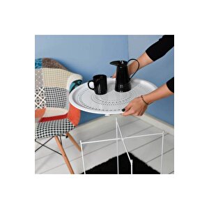 Adore Handy Mate Vergo Tepsi Ve Sehpa  Hnd-006-bb-1  Beyaz