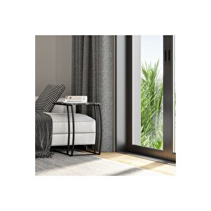 Profile C Sehpa - Mermer Desenli 50x62x35 Cm (gxyxd)