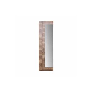 Antre 11 Raflı 2 Kapaklı Aynalı Ayakkabılık Açık Ceviz(tori) 60x212x36 Cm (gxyxd)